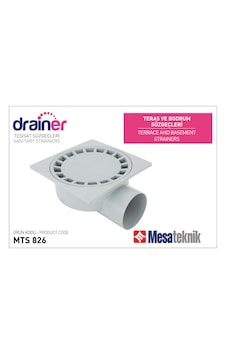 Mts 826 Teras Süzgeci 25 Cm Yan Çıkış 100 Mm Çap 1 Adet Mts 826 Teras Süzgeci 25 Cm Yan Çıkış 100 Mm Çap 1 Adet