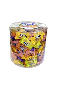 Tayaş Multi Fruit Meyve Sosu Dolgulu Sütlü Bonbon Şeker 1 KG