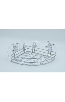 Banyo Köşeliği Banyo Rafı Metal Köşelik Vantuzlu Metal