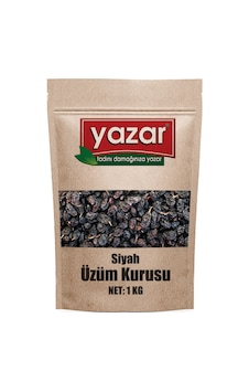 Yazar Siyah Üzüm Kurusu 1 KG Yazar Siyah Üzüm Kurusu 1 KG