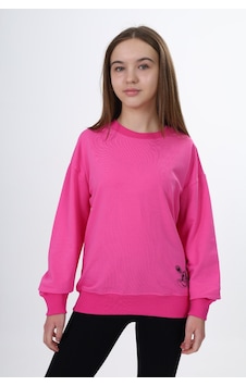 Toontoy Kids Toontoy Kız Çocuk Baskılı Sweatshirt Fuşya Toontoy Kids Toontoy Kız Çocuk Baskılı Sweatshirt Fuşya