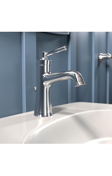 Joleena Geçişli 1-kulplu 1 20,32 Cm Yüksekliğinde Banyo Lavabo Bataryası, Krom 04771000 Açık Bej