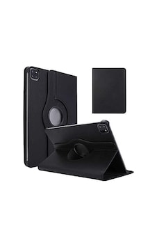Aksesuarcim Apple iPad Uyumlu Air 11 2024 İle Uyumlu Kılıfı Suni Deri 2 Farklı Stand Olabilen Darbe Korumalı 360 Dönebilen Tablet Kılıfı Siyah Sku: Zeusb0fhhwrdcn Arka Kapak