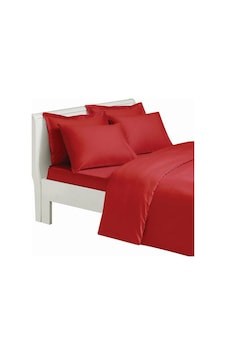 Kırmızı Kumaş Lastikli Çarşaf Takımı - 90X190 Kırmızı Kumaş Lastikli Çarşaf Takımı - 90X190