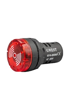 Gwest 22ds/ms ,kırmızı-220vac 90db M22 Led Flaşör Buzzer/siren Gwest 22ds/ms ,kırmızı-220vac 90db M22 Led Flaşör Buzzer/siren