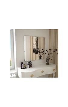 Enc Home 60x60 Dekoratif Kare Ayna Gümüş Enc Home 60x60 Dekoratif Kare Ayna Gümüş
