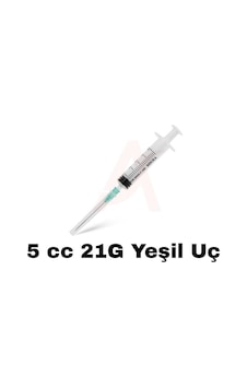 5 Cc Enjektör 100 Adet Yeşil Uç 5 Cc Enjektör 100 Adet Yeşil Uç