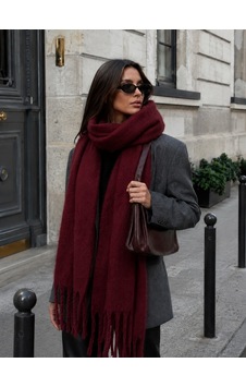 Unika Boutique Kadın Ruby Soft Touch Şal Bordo Unika Boutique Kadın Ruby Soft Touch Şal Bordo