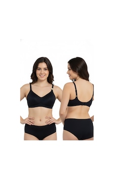 Kadın Lingerie Lazer Kesim Push Up Balensiz Sütyen Siyah Kadın Lingerie Lazer Kesim Push Up Balensiz Sütyen Siyah