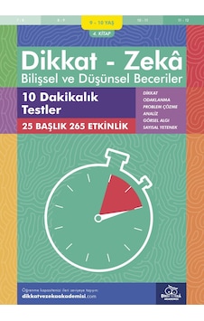 On Dakikalık Testler 9 - 10 Yaş - Bilişsel ve Düşünsel Becerile On Dakikalık Testler 9 - 10 Yaş - Bilişsel ve Düşünsel Becerile