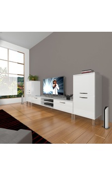 Decoraktiv Eko On2 Slm Dvd Krom Ayaklı Tv Ünitesi Tv Sehpası Beyaz Decoraktiv Eko On2 Slm Dvd Krom Ayaklı Tv Ünitesi Tv Sehpası Beyaz