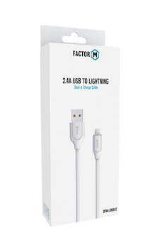 Factor-m Usb To Lıghtnıng Data Kablo 2.4a -beyaz