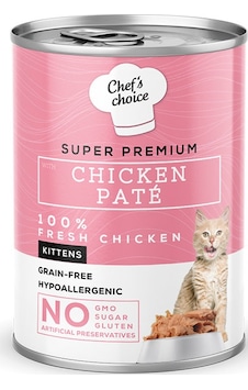 Chef's Choice Kitten Tavuklu Ezme Yavru Kedi Konservesi 400 G Chef's Choice Kitten Tavuklu Ezme Yavru Kedi Konservesi 400 G