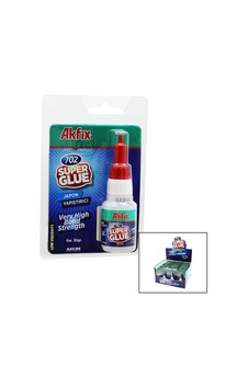 Akfix-702 Ga-023 Super Japon Yapıştırıcı 30gr - 36'li Paket Akfix-702 Ga-023 Super Japon Yapıştırıcı 30gr - 36'li Paket