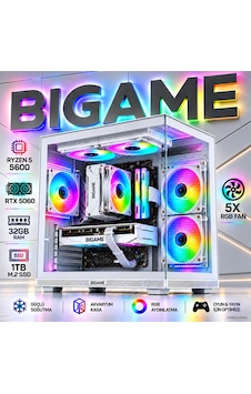 Bigame ZEUS-V4 R5-5600 32 GB 1 TB M2 SSD RTX5060 Free Dos Masaüstü Oyuncu Bilgisayarı Bigame ZEUS-V4 R5-5600 32 GB 1 TB M2 SSD RTX5060 Free Dos Masaüstü Oyuncu Bilgisayarı