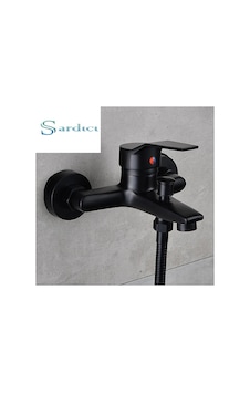 Sardıcı Banyo Bataryası Mat Siyah Banyo Musluğu Siyah Sardıcı Banyo Bataryası Mat Siyah Banyo Musluğu Siyah