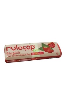 Ruloçöp Büyük Boy Çilek Kokulu Çöp Poşeti 10'lu 65 x 70 CM Ruloçöp Büyük Boy Çilek Kokulu Çöp Poşeti 10'lu 65 x 70 CM