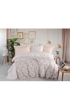 Hobby Çift Kişilik Poplin Nevresim Lola Somon Çok Renkli Hobby Çift Kişilik Poplin Nevresim Lola Somon Çok Renkli