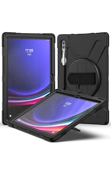 Samsung Galaxy Tab Tab S9 Plus / S8 Plus 12.4 İnc Uyumlu Defender Standlı Zırhlı Silikon Tablet Kılı Tablet Kılıfı Samsung Galaxy Tab Tab S9 Plus / S8 Plus 12.4 İnc Uyumlu Defender Standlı Zırhlı Silikon Tablet Kılı Tablet Kılıfı