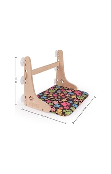 Gobypet Güçlü Vantuzlu Kedi Cam Yatağı, Asılan Ahşap Kedi Yatağı, Pencere Önü Dinlenme Alanı, Çıkarılabilir Minderli, Standart Patili Desen Açık Bej Gobypet Güçlü Vantuzlu Kedi Cam Yatağı, Asılan Ahşap Kedi Yatağı, Pencere Önü Dinlenme Alanı, Çıkarılabilir Minderli, Standart Patili Desen Açık Bej