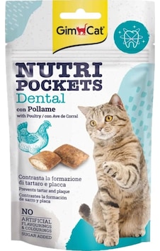 Gimcat Nutri Pockets Dental Tavuklu Kedi Ödülü 60gr