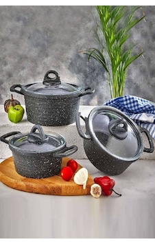 Remetta Granit Döküm 6 Prç.güveç Tencere Seti