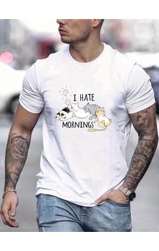 Moda Assema Erkek Baskılı Oversize T-shirt - Beyaz Çok Renkli Moda Assema Erkek Baskılı Oversize T-shirt - Beyaz Çok Renkli