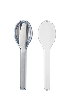Mepal - 3 Parçalı Ellipse Çatal Bıçak Takımı - Yolculuk İçin Seyahat Kılıflı Set - Bıçak, Çatal Ve Kaşık - Paslanmaz Çelik - Nordic Blue Sku: Mır8690010531421 Abanoz