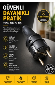 Siyah Topraklı Erkek Fiş Vlt-02