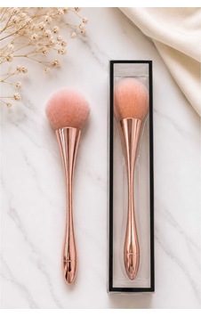 Allık Pudra Fırçası Ultra Yumuşak Büyük Makyaj Fırçası Rose Profesyonel Allık & Bronzer Fırçası Allık Pudra Fırçası Ultra Yumuşak Büyük Makyaj Fırçası Rose Profesyonel Allık & Bronzer Fırçası