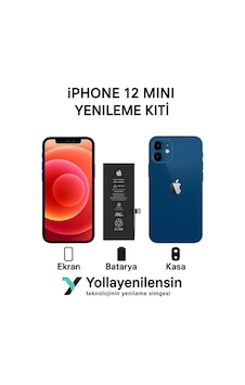 Apple Uyumlu iPhone 12 Mini Kiti Ekran + Batarya + Arka Kasa Model , Yüksek Kalite Parçalar Apple Uyumlu iPhone 12 Mini Kiti Ekran + Batarya + Arka Kasa Model , Yüksek Kalite Parçalar