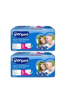 Canped Tekstil Yüzey Belbantlı Hasta Bezi S 2 x 30'lu Canped Tekstil Yüzey Belbantlı Hasta Bezi S 2 x 30'lu