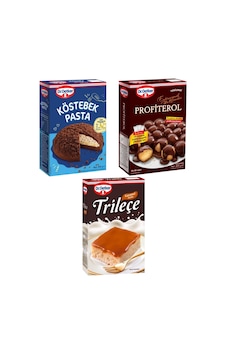 Dr. Oetker Profiterol-köstebek Pasta-trileçe 3 Lü Set Dr. Oetker Profiterol-köstebek Pasta-trileçe 3 Lü Set