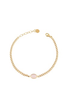 Debora Jewelry 14 Ayar Altın Pembe Kuvars Taşlı Gurmet Bileklik Debora Jewelry 14 Ayar Altın Pembe Kuvars Taşlı Gurmet Bileklik