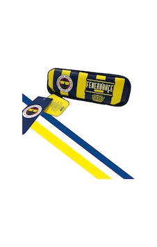 Fenerbahçe Tek Göz Çubuklu Kalem Çantası Sarı - Lacivert Fenerbahçe Tek Göz Çubuklu Kalem Çantası Sarı - Lacivert