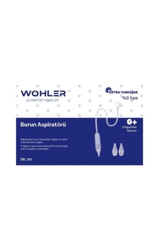 Wöhler Wohler Baby Nazal Burun Aspiratörü + 2 Adet Yedek Uç