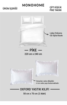 Pike Takımı Pamuklu Çift Kişilik Jakar Dokuma Yatak Örtüsü Krem, Monohome34092 Diğer Pike Takımı Pamuklu Çift Kişilik Jakar Dokuma Yatak Örtüsü Krem, Monohome34092 Diğer