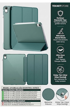 İpad Air 11" M4 M3 M2 Uyumlu Kılıf Ultra İnce Standlı Akıllı Uyku Modlu Zarif Koruyucu Kapak Kapaklı Kılıf İpad Air 11" M4 M3 M2 Uyumlu Kılıf Ultra İnce Standlı Akıllı Uyku Modlu Zarif Koruyucu Kapak Kapaklı Kılıf