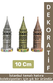 Dekoratif Obje Biblo Süs İstanbul Hatıra Koleksiyon Hediyelik Çok Şık Minyatür Galata Kulesi 10 Cm Dekoratif Obje Biblo Süs İstanbul Hatıra Koleksiyon Hediyelik Çok Şık Minyatür Galata Kulesi 10 Cm