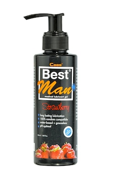Cabs Best Man Su Bazlı Çilek Aromalı Kayganlaştırıcı Jel 150 Ml Cabs Best Man Su Bazlı Çilek Aromalı Kayganlaştırıcı Jel 150 Ml