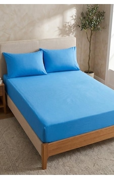 Bella Çift Kişilik 180x200 Cm Lastikli Çarşaf Takımı Koyu Mavi Bella Çift Kişilik 180x200 Cm Lastikli Çarşaf Takımı Koyu Mavi