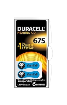 DURACELL 675 NO KULAKLIK PİLİ 6LI PAKET DURACELL 675 NO KULAKLIK PİLİ 6LI PAKET