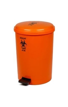 A Kalite Plastik Tıbbi Atık Pedallı Çöp Kovası 40 Litre