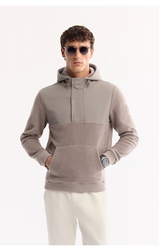 Avva Erkek Gri Kapüşonlu Soft Touch Polar Regular Fit Sweatshirt A52y1268 Avva Erkek Gri Kapüşonlu Soft Touch Polar Regular Fit Sweatshirt A52y1268