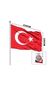 Türk Bayrağı Alpaka Kumaş 150x225cm 1