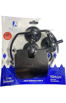 Alz Fulya 3lü Siyah Set Yapışkanlı Siyah