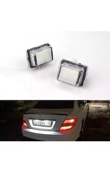 Mercedes W221 Led Plaka Aydınlatma Lambası Takımı