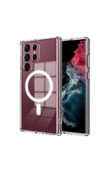 Samsung Uyumlu Galaxy S23 Ultra Kılıf Magsafe Şarj Özellikli Şeffaf Sert Pc Zore Embos Kapak Samsung Uyumlu Galaxy S23 Ultra Kılıf Magsafe Şarj Özellikli Şeffaf Sert Pc Zore Embos Kapak