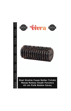 Özel Üretim Foam Roller Tırtıklı Masaj Rulosu Siyah-turuncu 45 Cm Fizik Beden Süreç Özel Üretim Foam Roller Tırtıklı Masaj Rulosu Siyah-turuncu 45 Cm Fizik Beden Süreç
