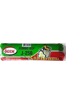 Ögem J-250 Jumbo Boy Çöp Torbası Poşet 5 Adet Siyah 80 x 110 CM Ögem J-250 Jumbo Boy Çöp Torbası Poşet 5 Adet Siyah 80 x 110 CM